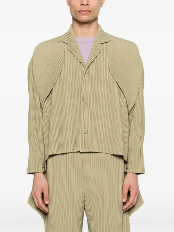 Homme Plissé Issey Miyake レイヤード ジャケット | ニュートラル