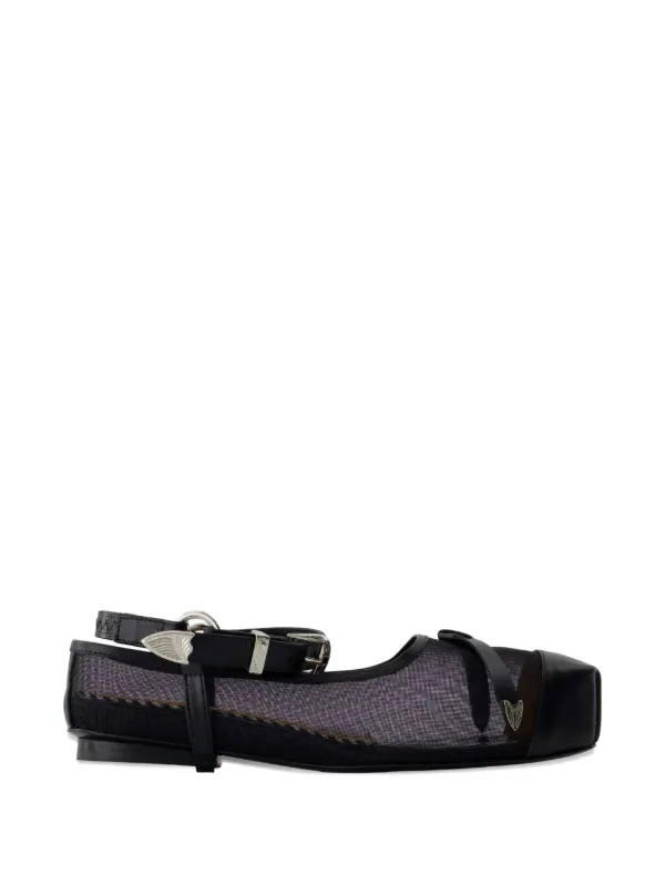 Toga Pulla バックル フラットシューズ | ブラック | FARFETCH JP