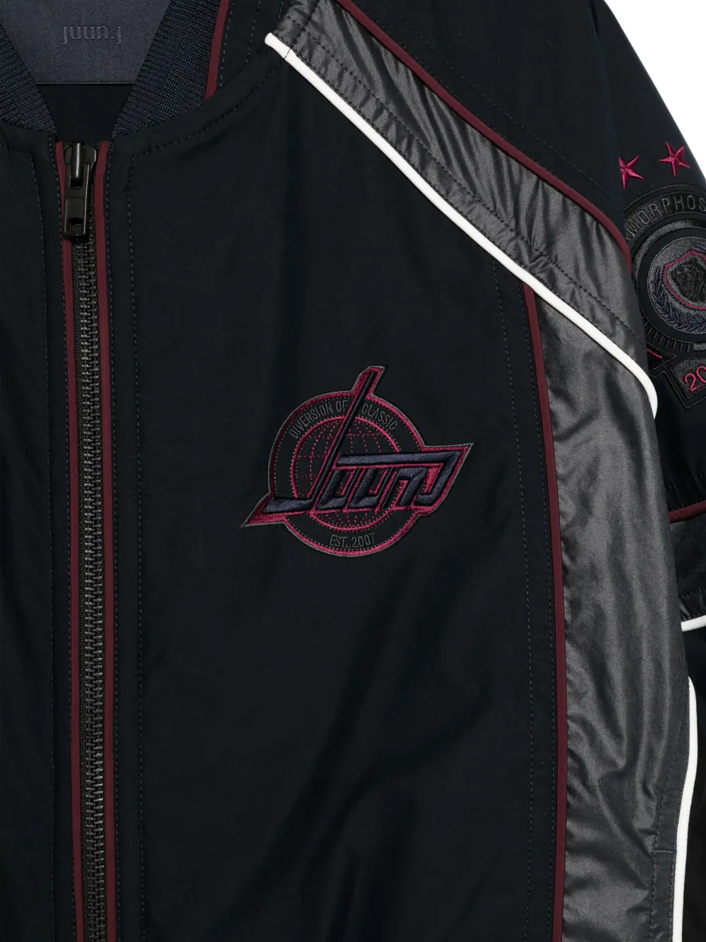  Juun.j Logo Appliqué Jacket - Black 