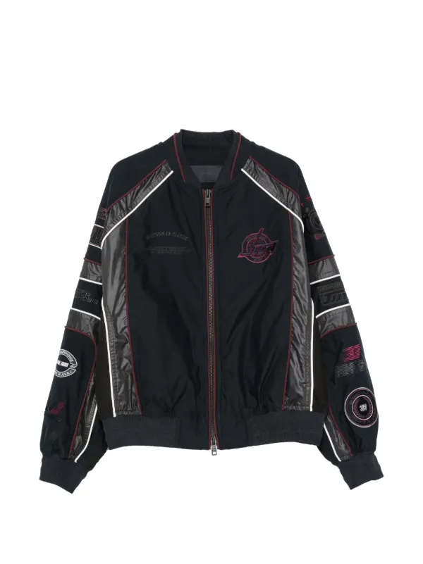 JUUN.J ブルゾン Juun.J logo-appliqué zip-up Bomber Jacket | Black | FARFETCH