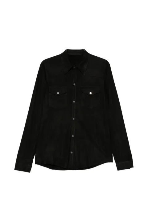 Salvatore Santoro suede shirt