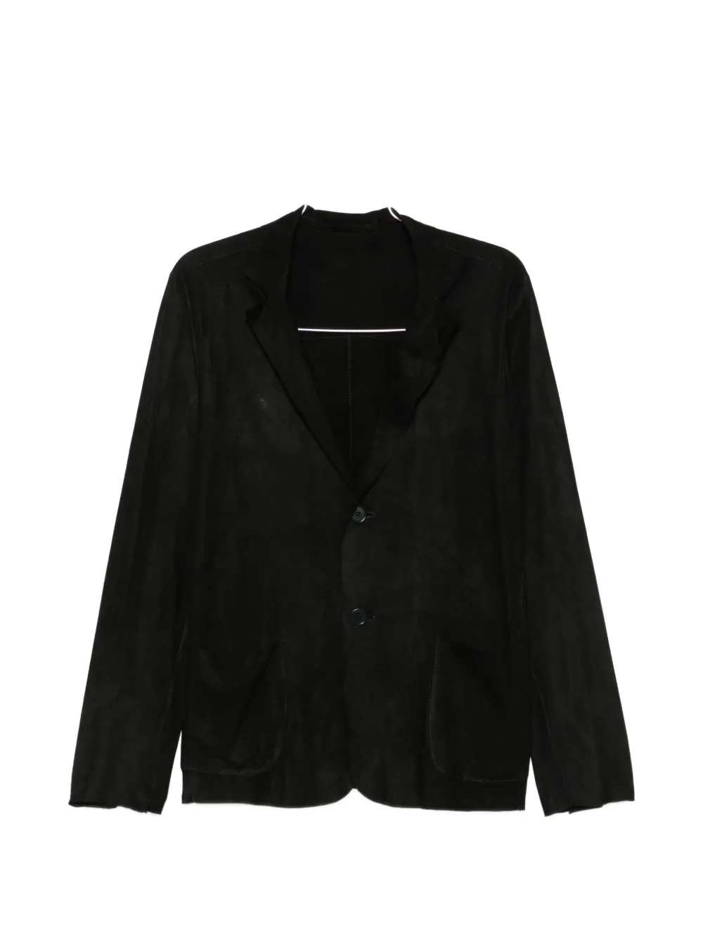 Salvatore Santoro suede single-breasted blazer - Nero