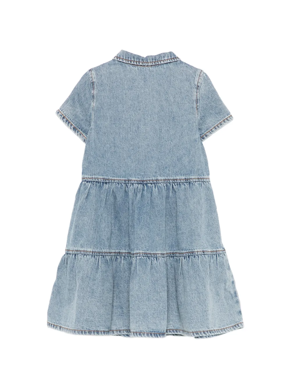 Moschino Kids Spijkerjurk met korte mouwen Blauw