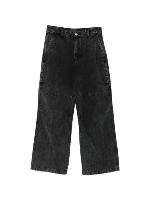 Juun.J washed denim panelled jeans