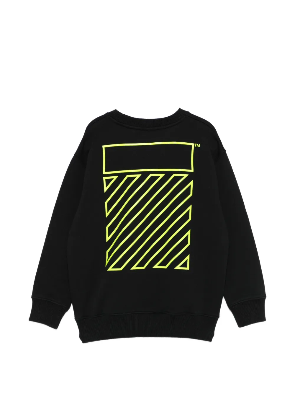  Off-white Kids Crew-neck Sweatshirt - Black 