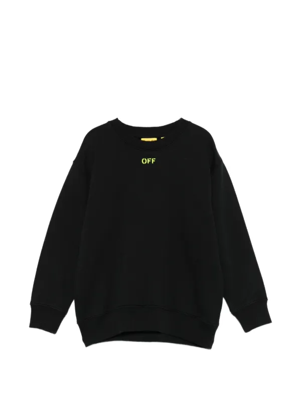 Off-White Kids クルーネック スウェットシャツ | ブラック | FARFETCH JP