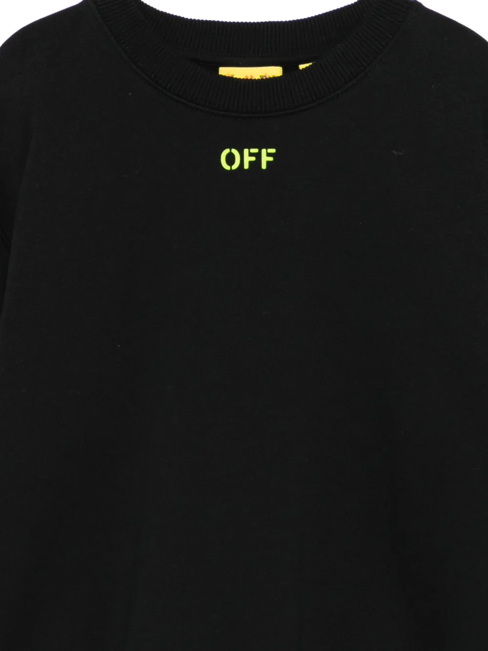  Off-white Kids Crew-neck Sweatshirt - Black 