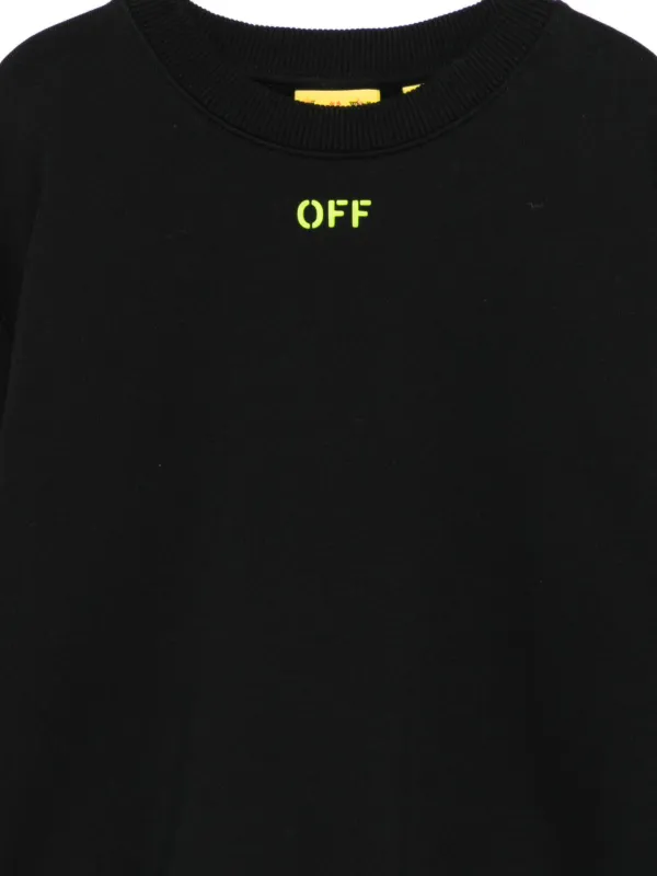 Off-White Kids クルーネック スウェットシャツ | ブラック | FARFETCH JP
