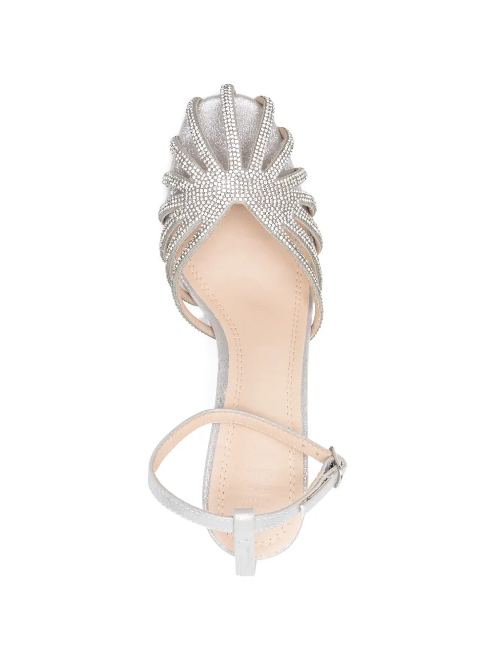 TWENTY FOURHAITCH Sandalen verfraaid met kristal Zilver