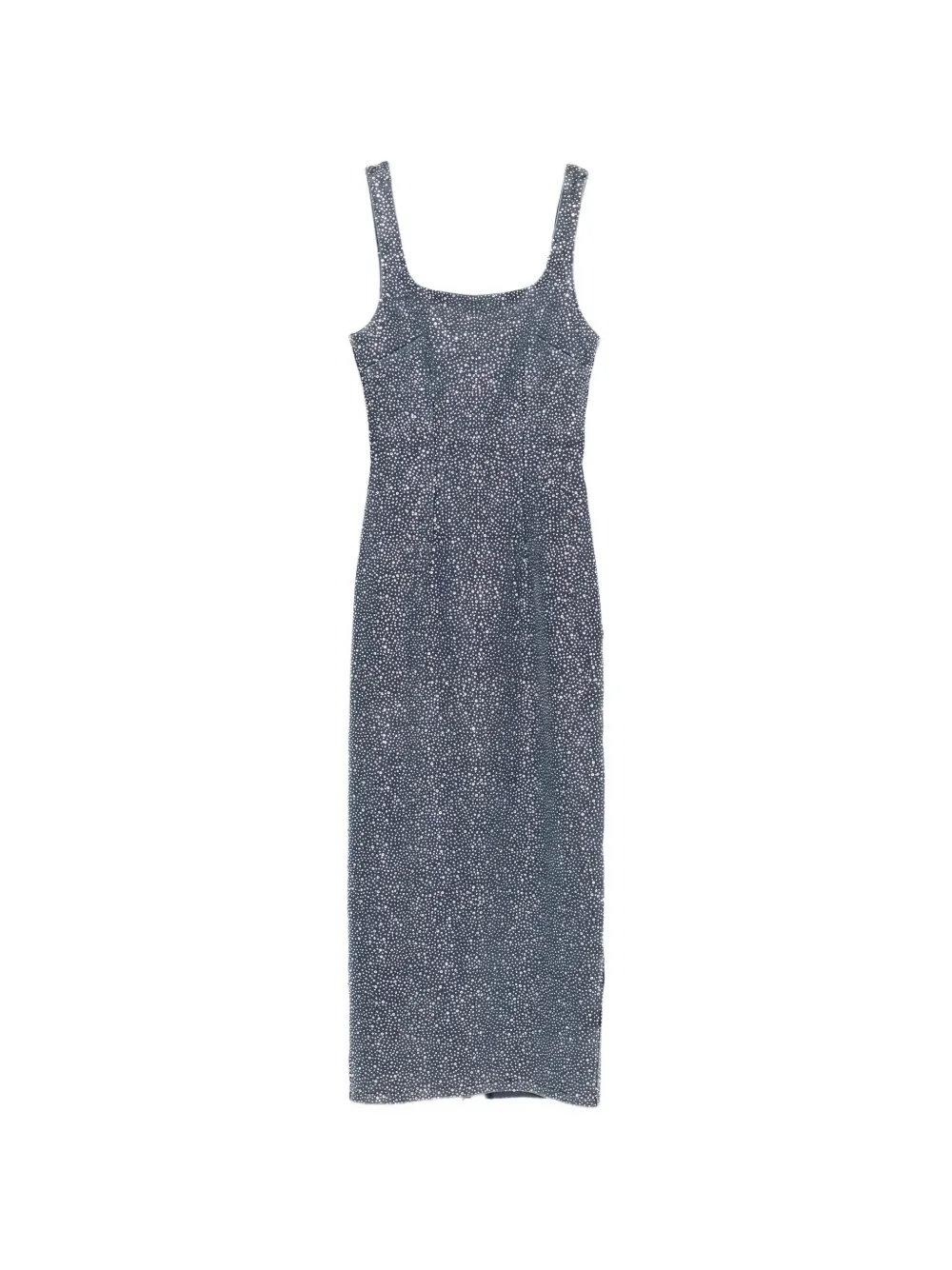 TWENTY FOURHAITCH square-neck midi dress - Blu