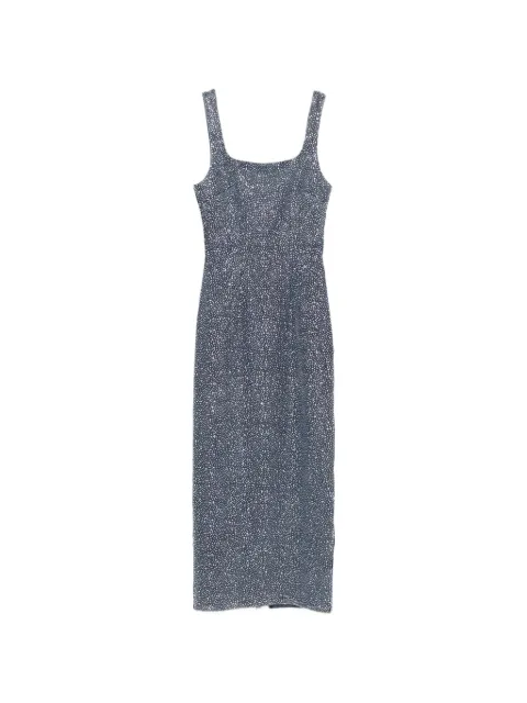 TWENTY FOURHAITCH square-neck midi dress