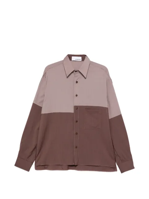 Costumein colour-block pocket shirt