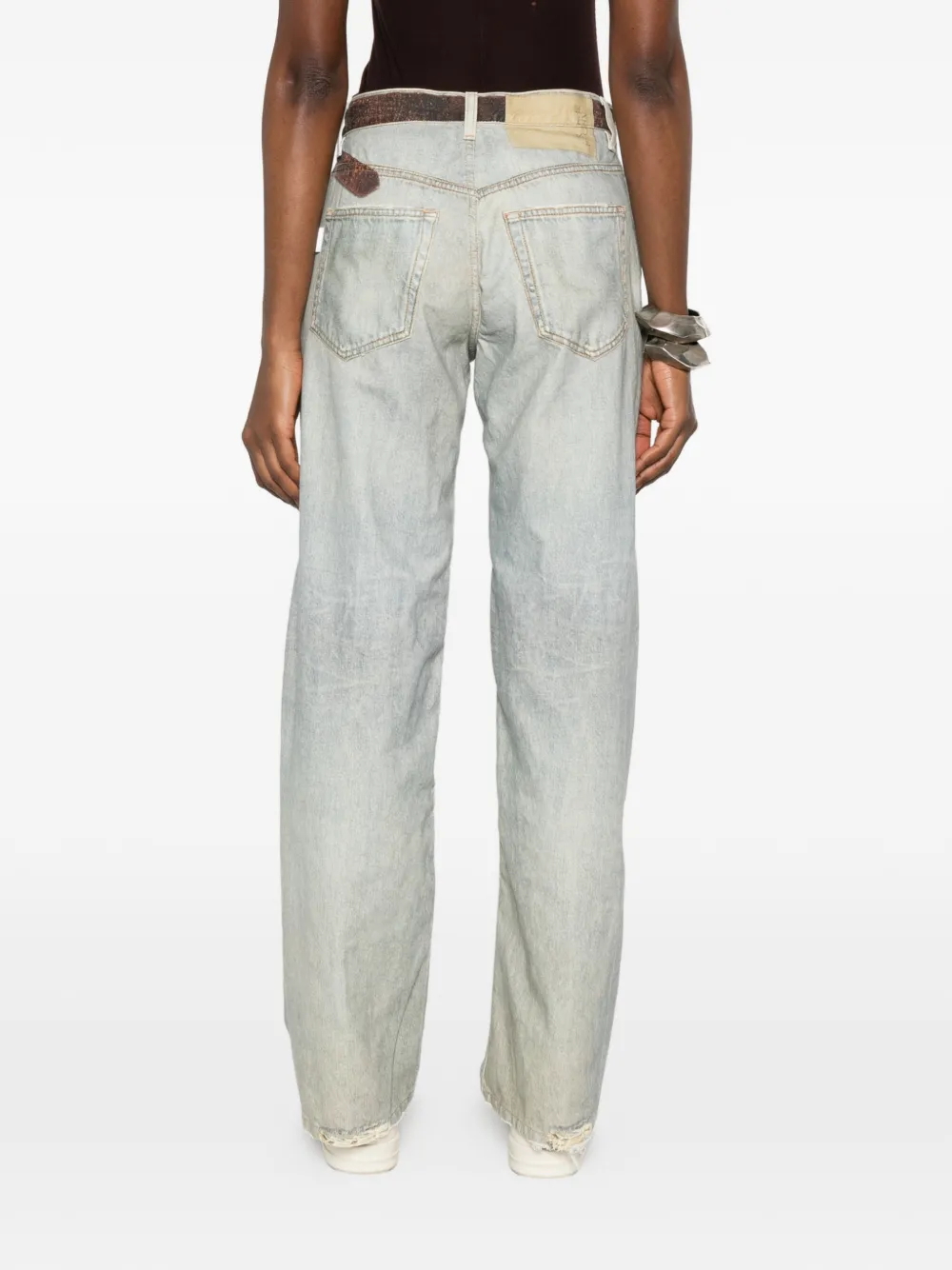Haikure Bonnie gerafelde jeans Blauw