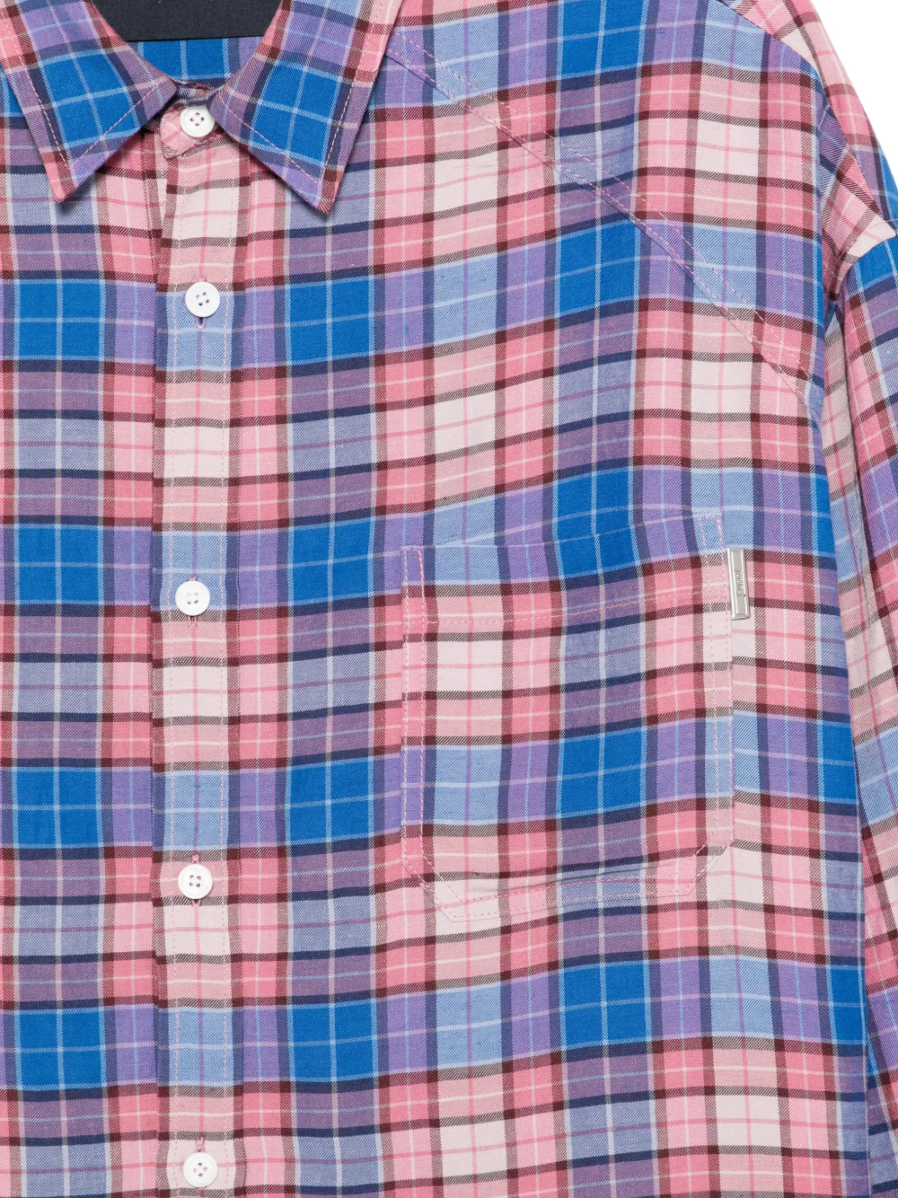  Juun.j Checked Pocket Shirt - Blue 