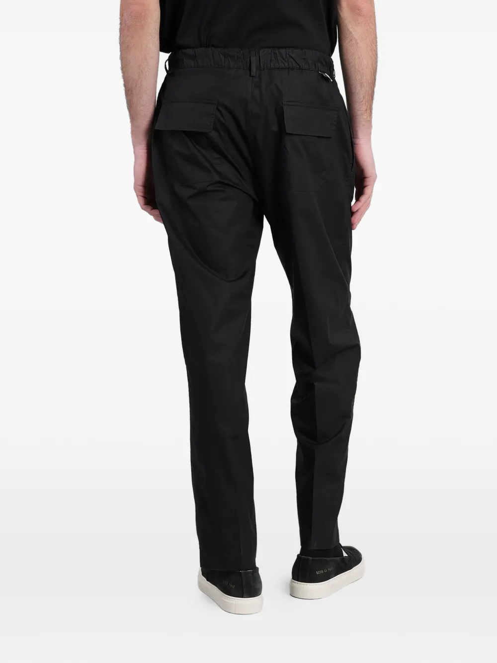 Low Brand Broek met elastische tailleband Zwart