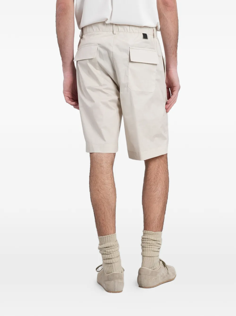 Low Brand Shorts met elastische tailleband Beige