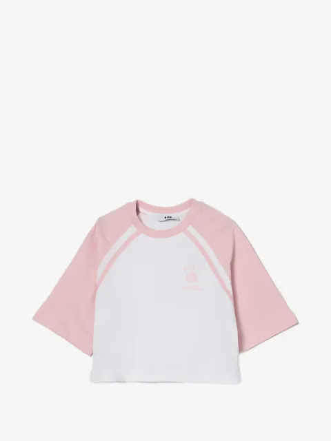 MSGM Kids raglan-sleeve T-shirt