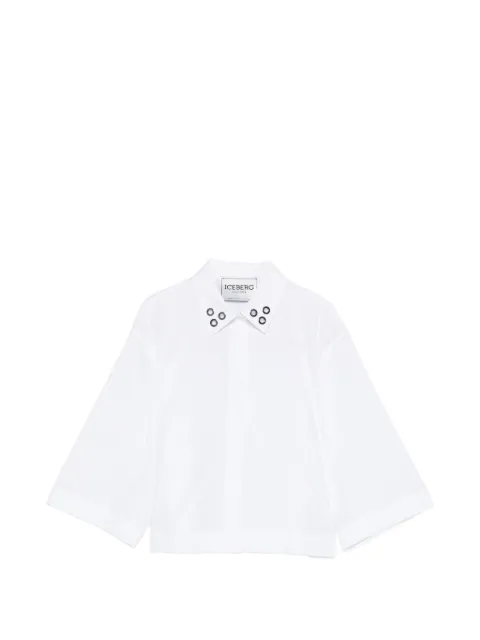 Iceberg eyelet-detail shirt