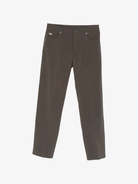 Emporio Armani logo-patch trousers