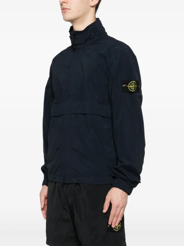 Stone Island stand-collar zip-up Jacket | Blue | FARFETCH