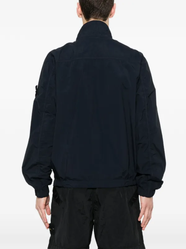 Stone Island stand-collar zip-up Jacket | Blue | FARFETCH