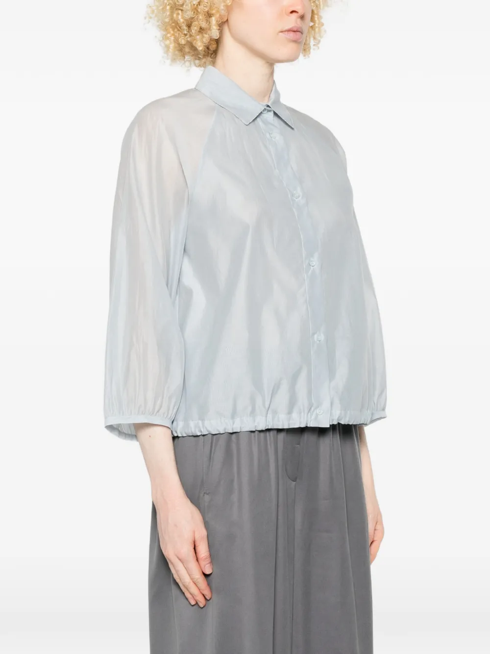 Peserico T-shirt met schakeldetail Blauw