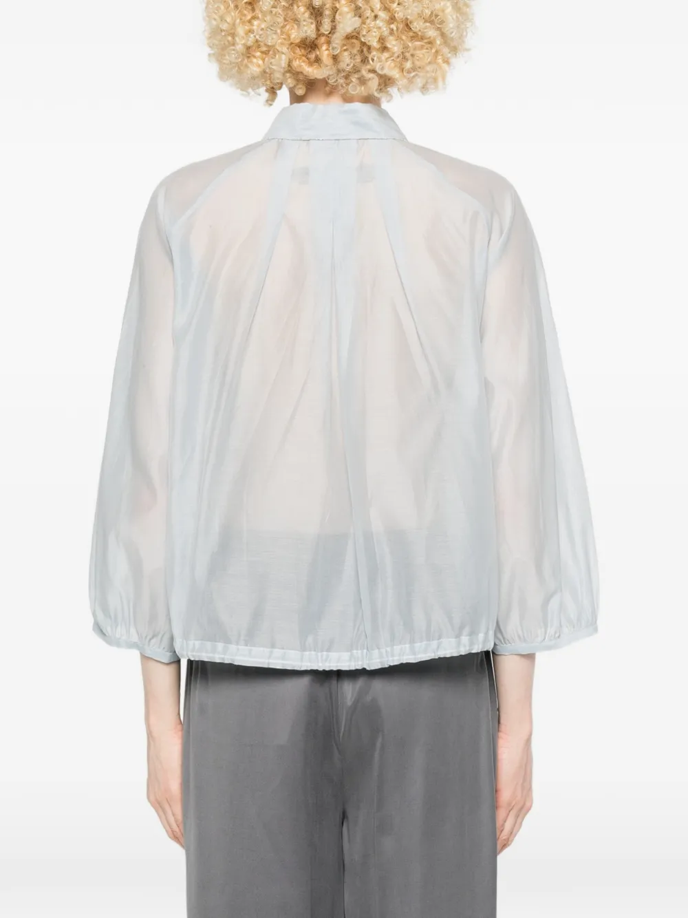 Peserico T-shirt met schakeldetail Blauw