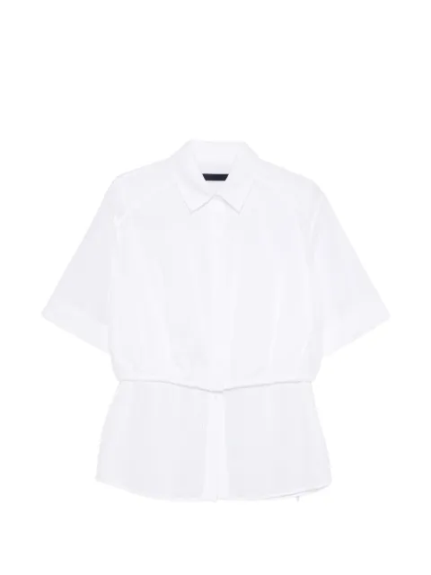 Juun.J camisa fruncida a rayas