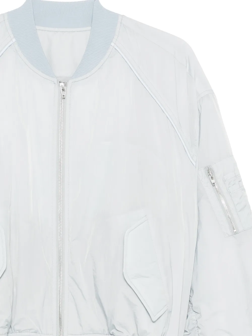 Juun.j Zip Bomber Jacket - Blue 