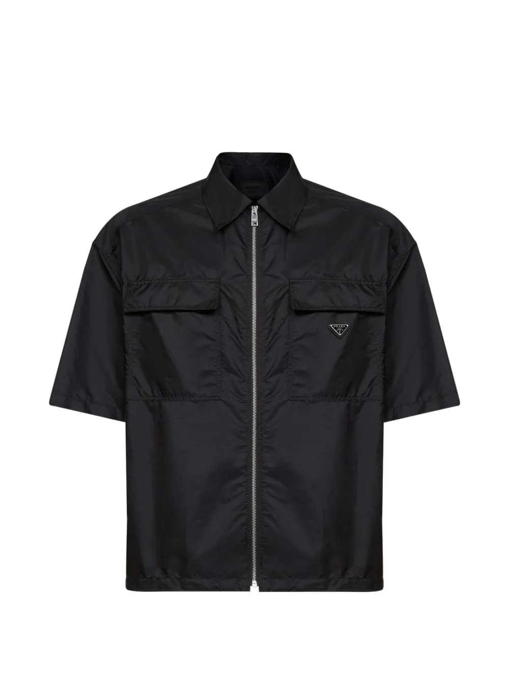 Prada pocket zip-up overshirt - Nero