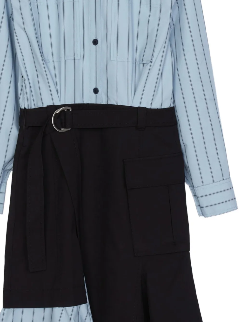 3.1 Phillip Lim Gestreepte jurk Blauw