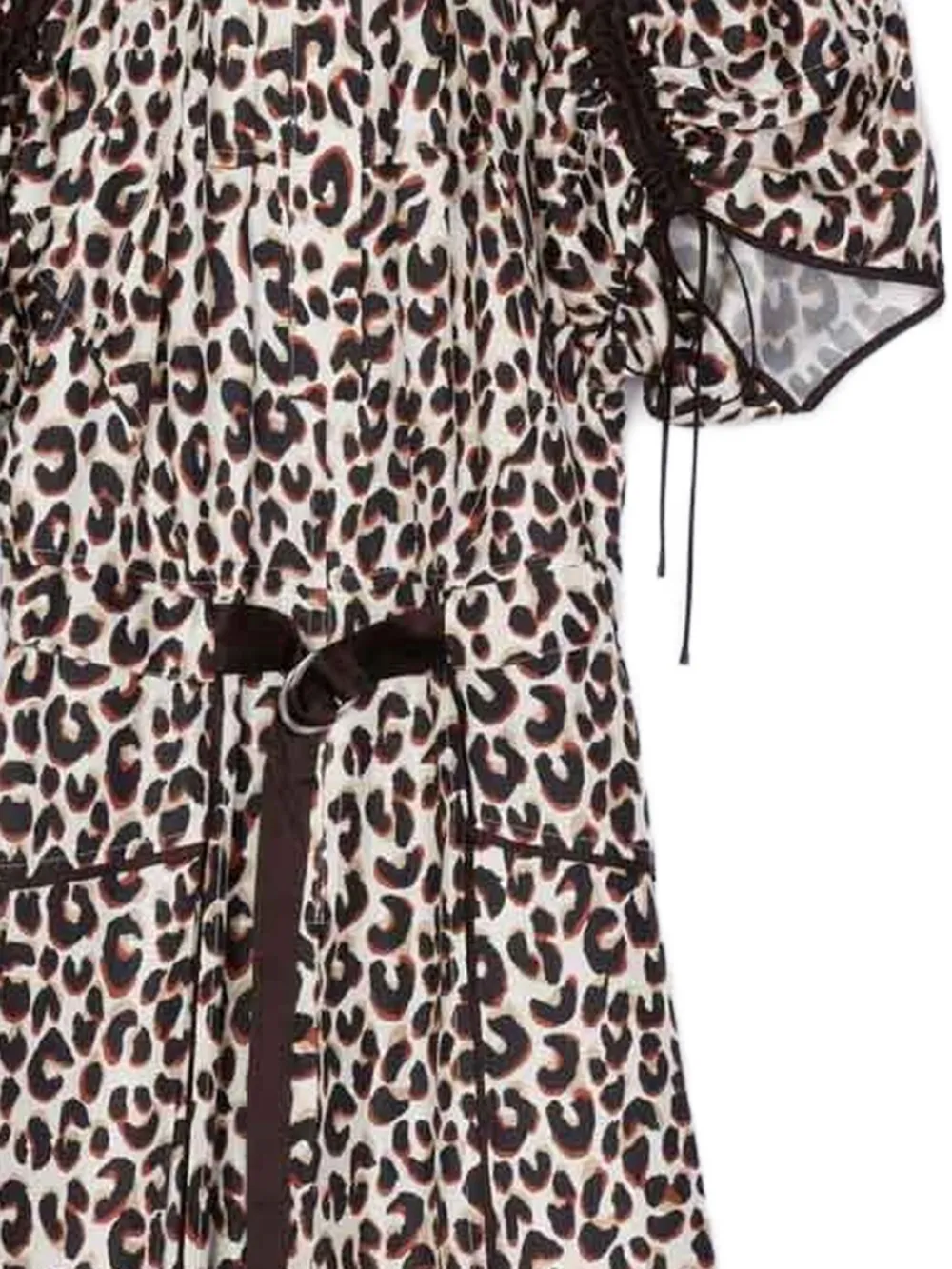 3.1 Phillip Lim Jurk met dierenprint en ceintuur Beige