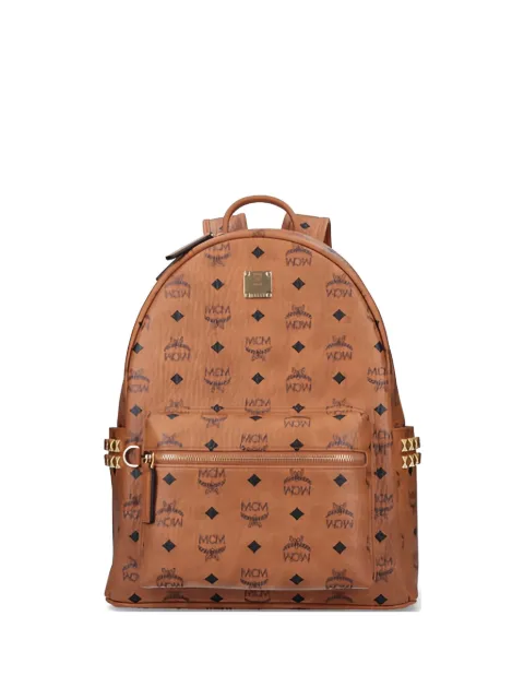 MCM logo studded backpack