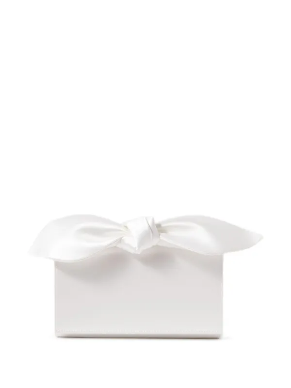 Aquazzura Bow Mini Bag in White