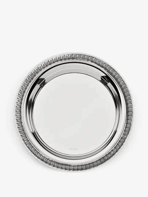 Christofle leaf-motif coaster