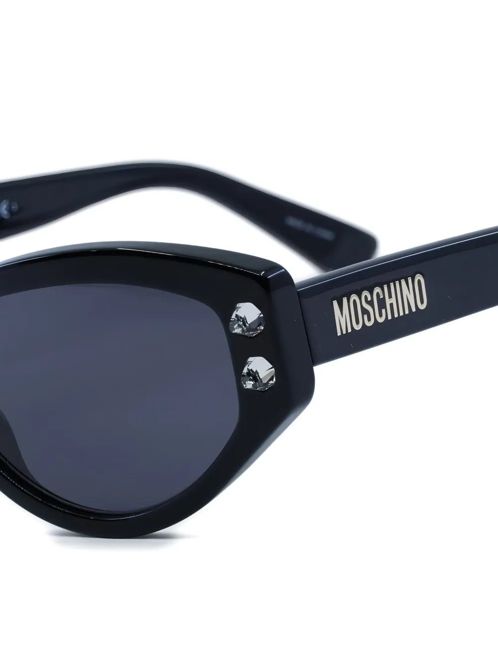 Moschino Eyewear Zonnebril met cat-eye montuur Zwart