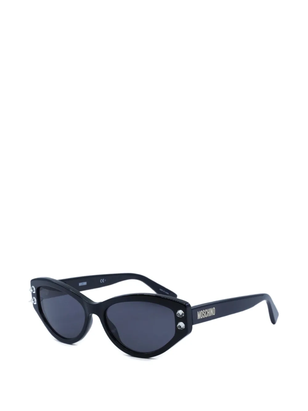 Moschino Eyewear Zonnebril met cat-eye montuur Zwart
