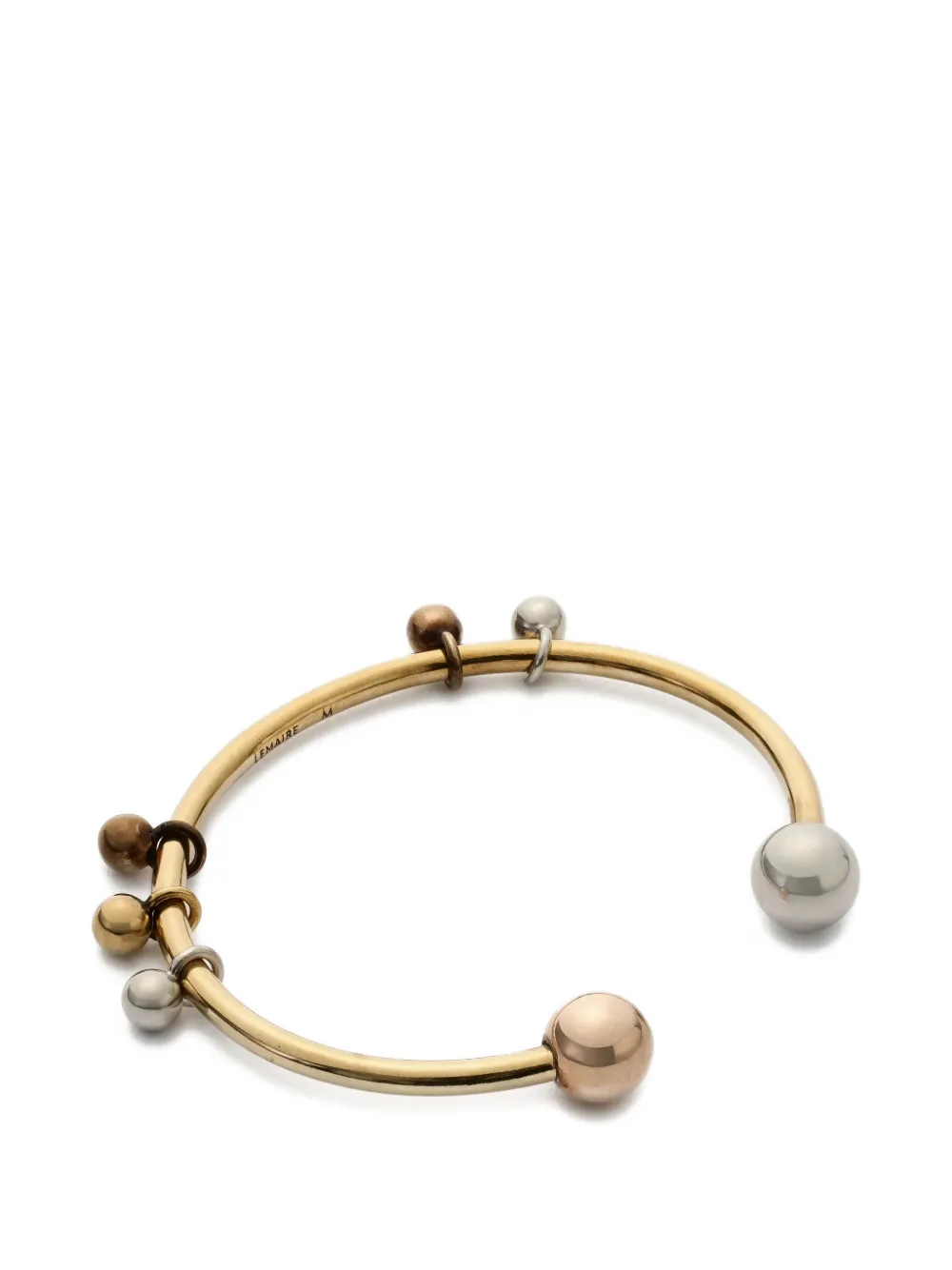LEMAIRE Bracciale Rattle con sfere - Oro