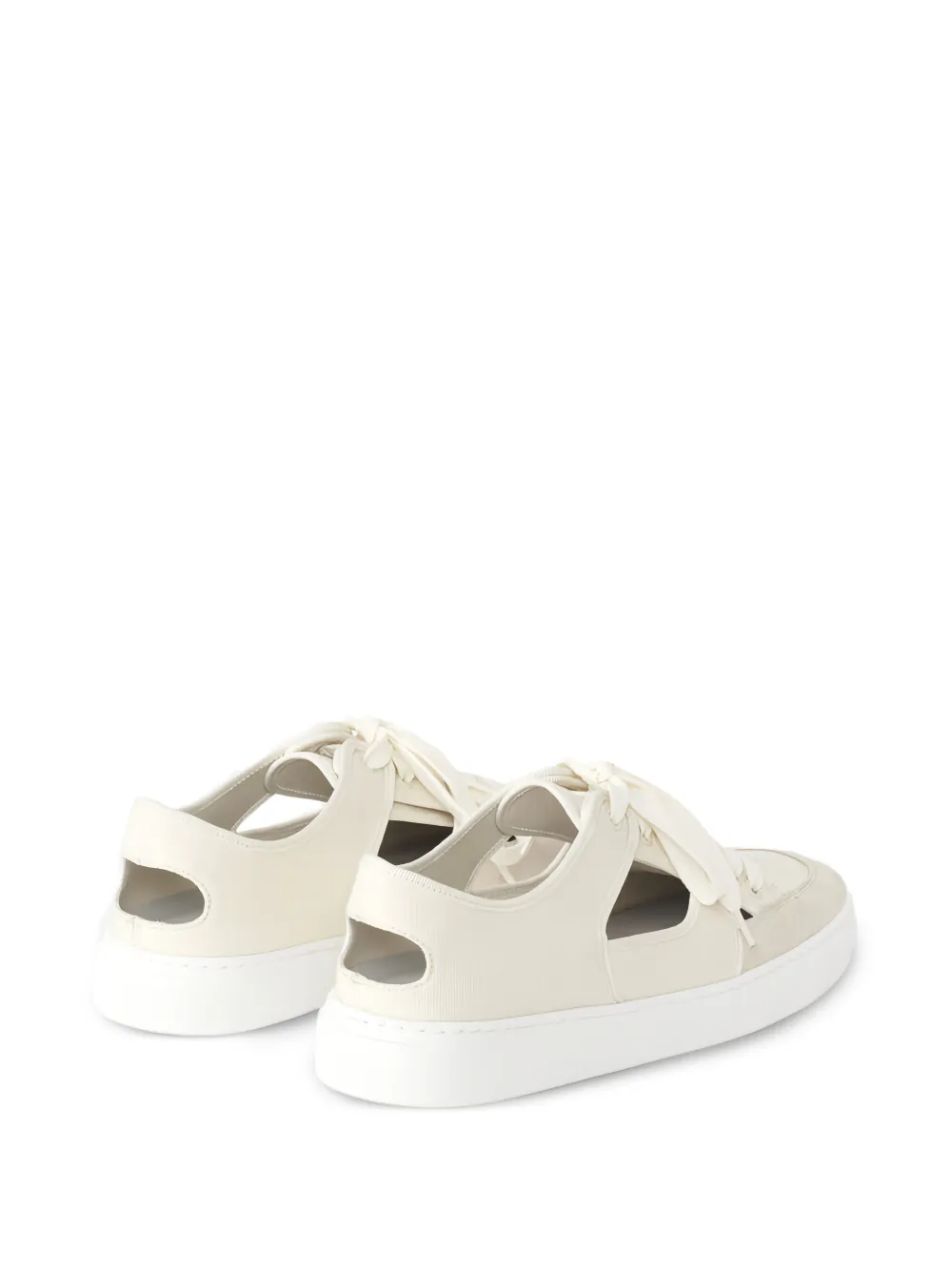 Fabiana Filippi Uitgesneden sneakers Beige