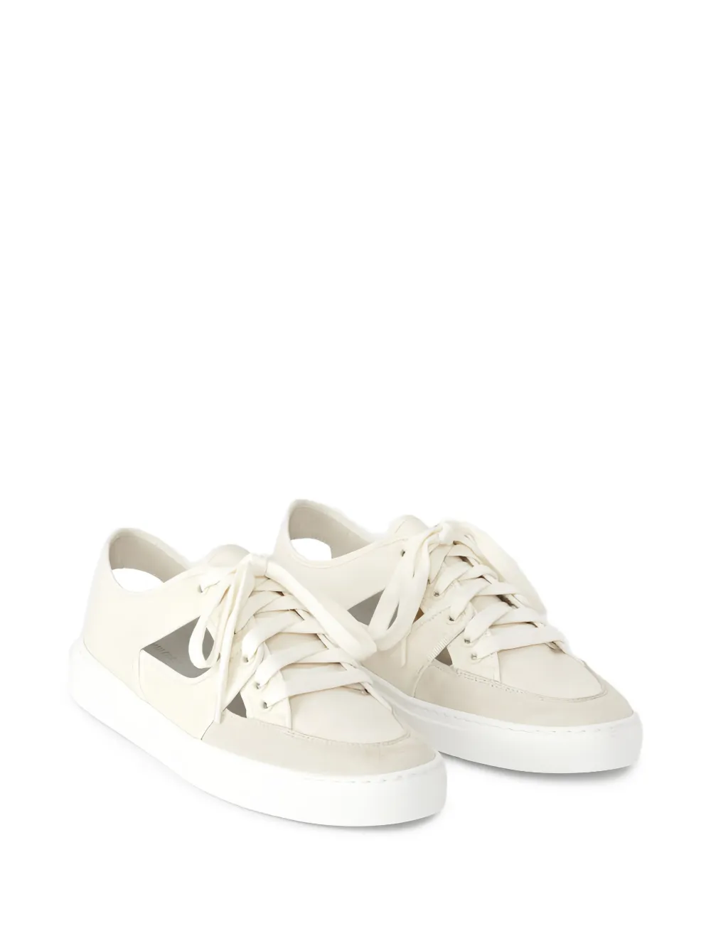 Fabiana Filippi Uitgesneden sneakers Beige