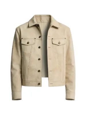 DSQUARED2 ミリタリージャケット ベージュ Dsquared2（ディースクエアード）メンズ レザージャケット - FARFETCH