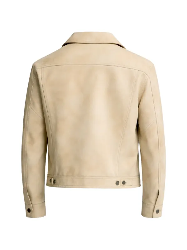 DSQUARED2 Leather Jacket | Neutrals | FARFETCH AO