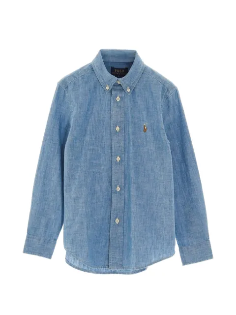 POLO RALPH LAUREN KIDS camisa manga larga con botones