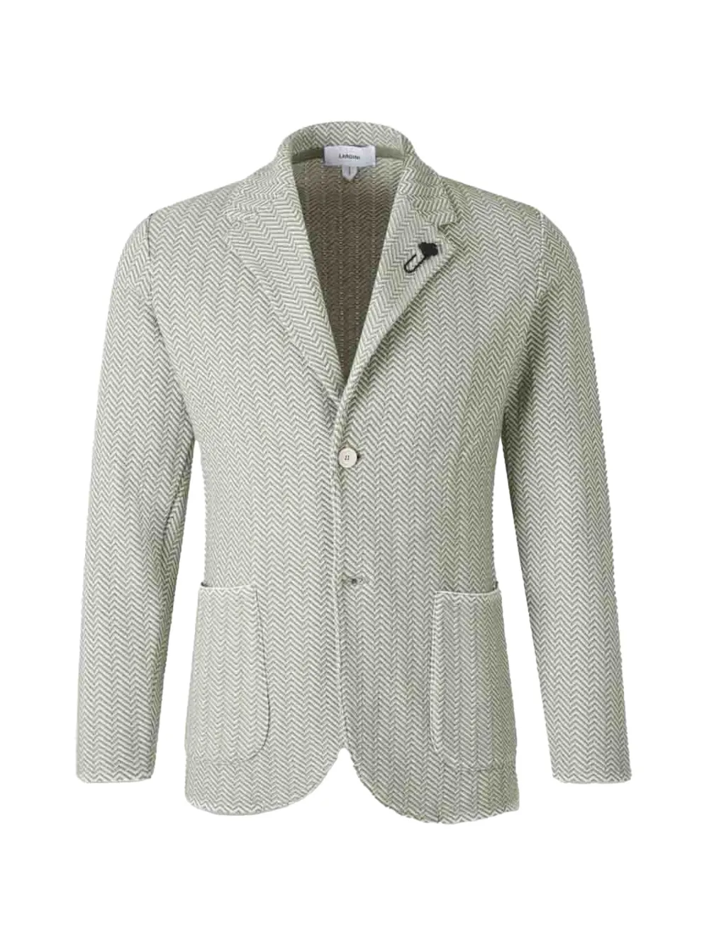 Lardini herringbone single-breasted blazer - Grün