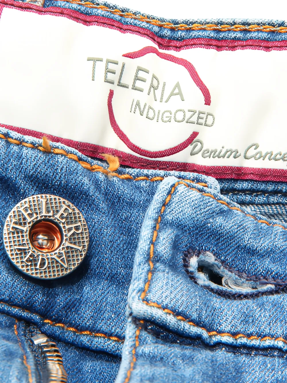  Teleria Zed Five-pockets Slim-fit Jeans - Blue 