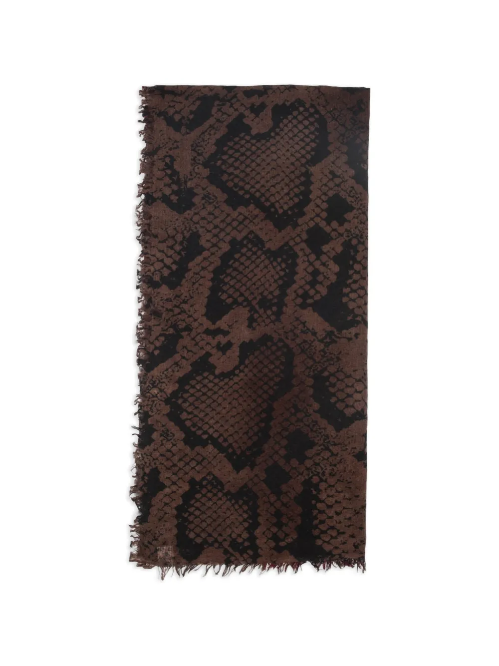 Faliero Sarti fringed scarf - Nero