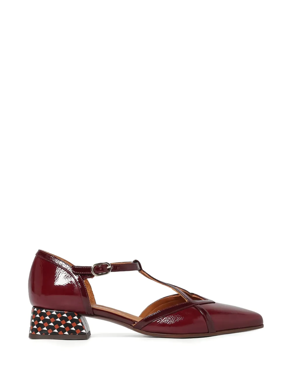 Chie Mihara Hidrow patterned-heel pumps - Rosso