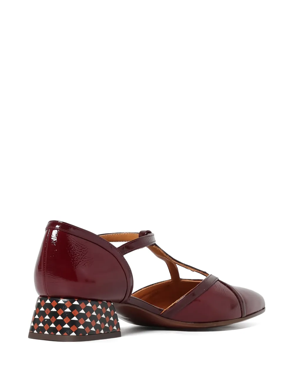 Chie Mihara Hidrow patterned-heel pumps Rood