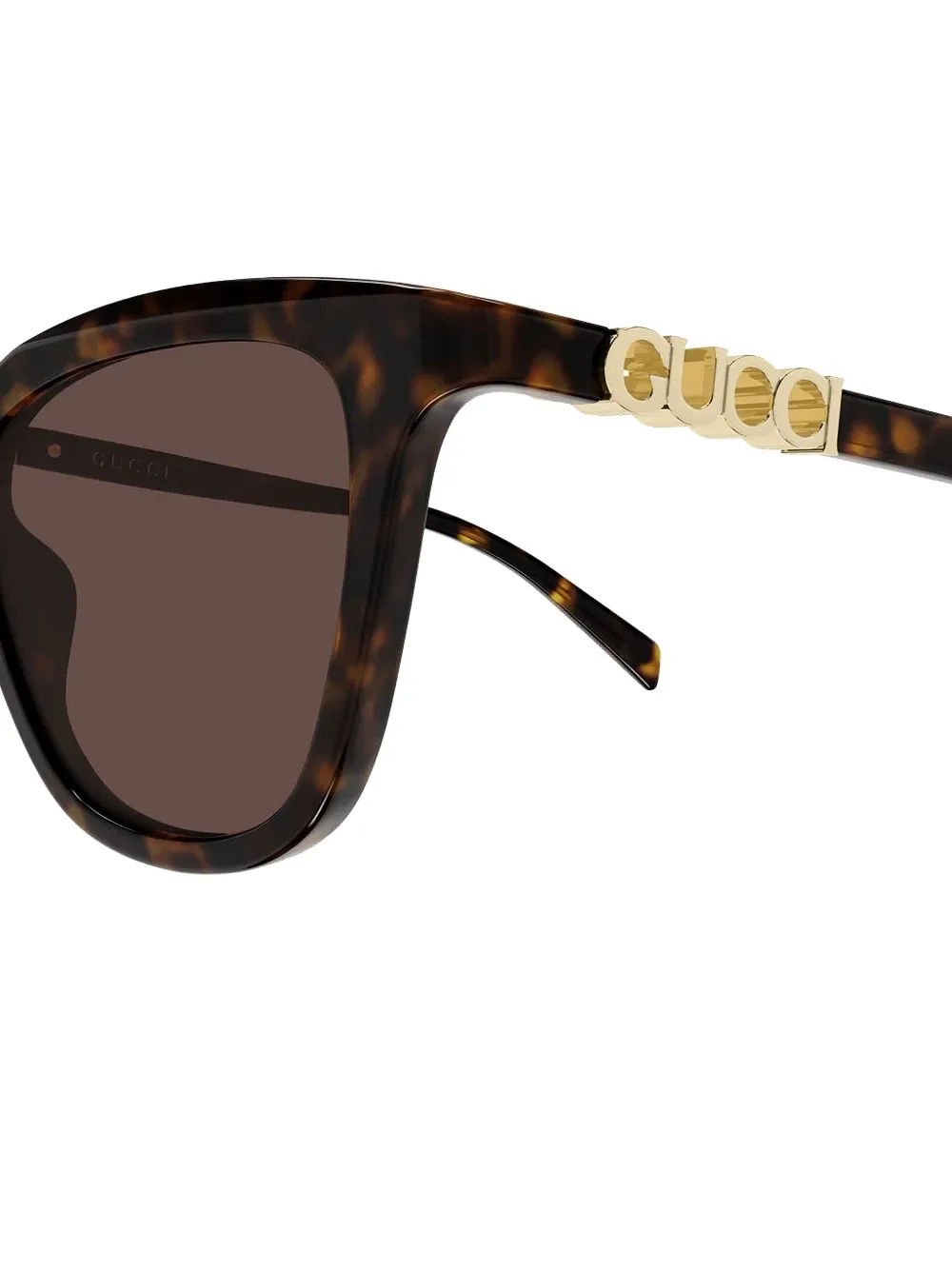 Gucci Eyewear Bril met cat-eye montuur en logodetail Bruin