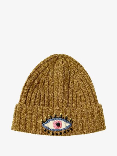 KAPITAL embroidered-eye knit beanie hat